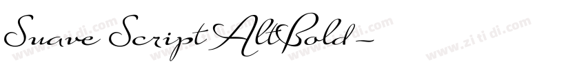 Suave Script AltBold字体转换